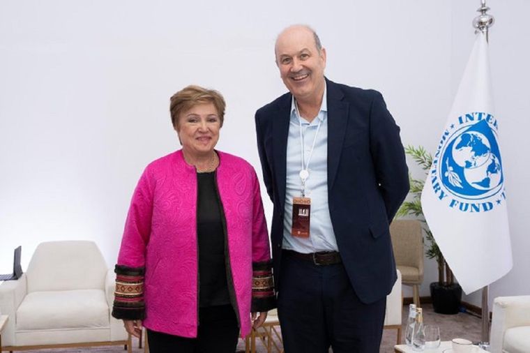 Sturzenegger y Georgieva tras el encuentro Foto: Cuenta de X de Georgieva
