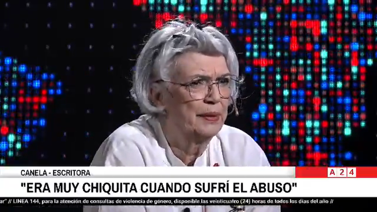 La conductora confesó el fuerte calvario que vivió de pequeña. Foto: captura de video/ A24. La conductora confesó el fuerte calvario que vivió de pequeña. Foto: captura de video/ A24.