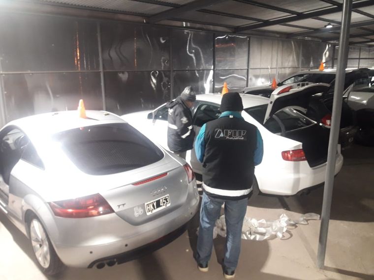 La banda narco utilizaba una agencia de autos de Junín como pantalla Foto: Ministerio de Seguridad