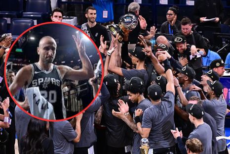 Manu Ginóbili festejó como un hincha más la clasificación de los Spurs a las Finales de la NBA, Manu Ginóbili festejó como un hincha más la clasificación de los Spurs a las Finales de la NBA,
