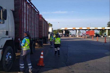 La Agencia Nacional de Seguridad Vial detectó a un conductor de camión con 1,53 g/l de alcohol en sangre mientras circulaba por la Ruta Nacional 9. Foto: ANSV