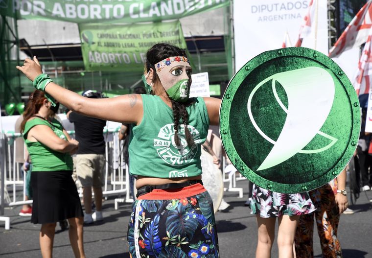 El proyecto libertario intenta discutir la legalidad del aborto Foto: Telam