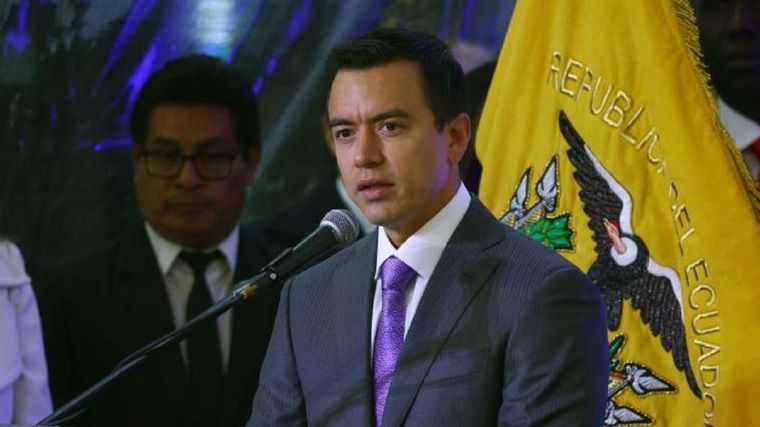 El presidente de Ecuador, Daniel Noboa Foto: GETTY IMAGES