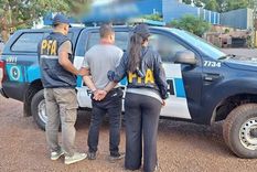 El detenido por la Policía Federal. Foto: NA