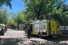 Los bomberos durante el rescate en Ciudad. Los bomberos durante el rescate en Ciudad.