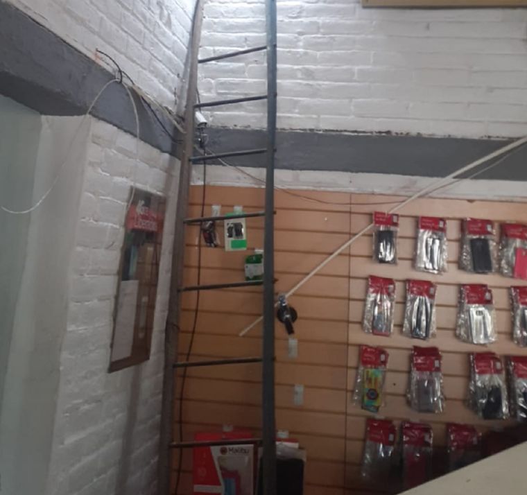 Las imágenes que dejó el robo Foto: Radio Regional