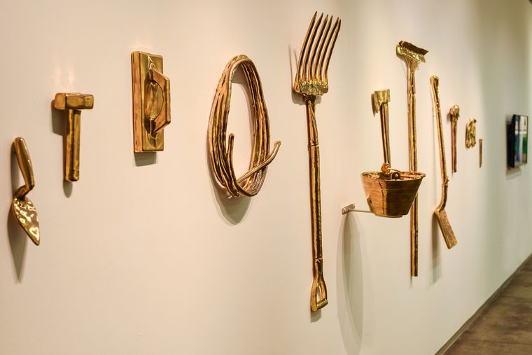 La pampa de ve desde adentro, obra de Gabriel Baggio que se exhibe en el MNAD en el marco de BIENALSUR.