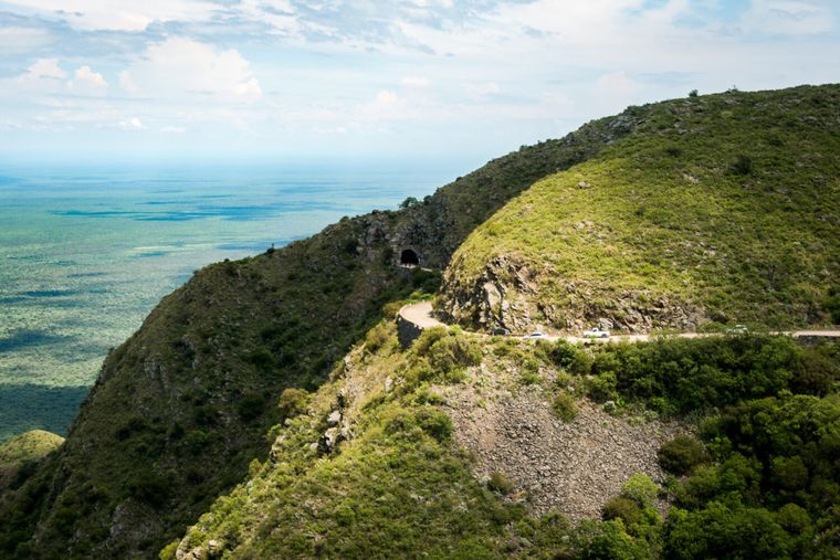Desde la ruta, la Quebrada de la Mermela y el Desde la ruta, la Quebrada de la Mermela y el