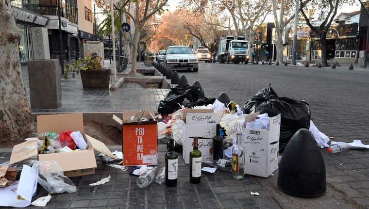 Los recolectores comenzaron las tareas de limpieza Foto: ALF PONCE MERCADO / MDZ