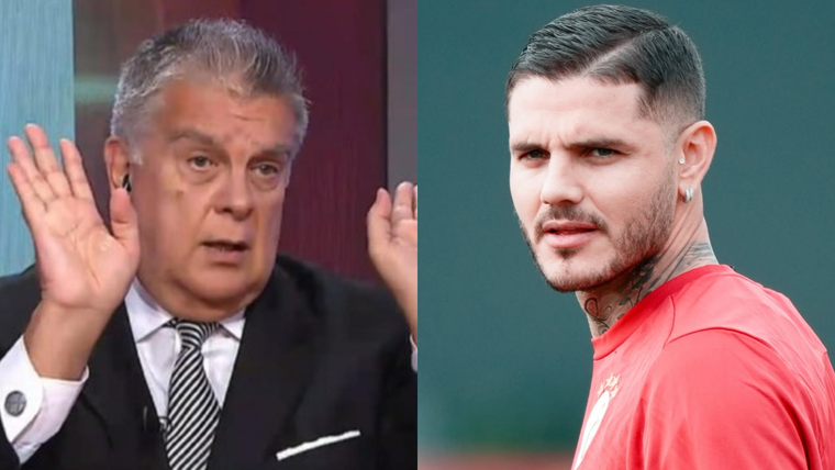 La respuesta de Luis Ventura a la dura acusación de Mauro Icardi. Foto: Captura América TV, Instagram @mauroicardi