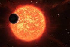 Los científicos creen que una estrella gigante roja debería haber consumido el planeta conocido como 8 Ursae Minoris b, de la Vía Láctea. Foto: GETTY IMAGES