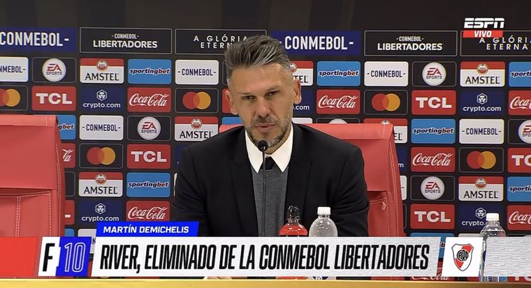 Demichelis, golpeado tras la eliminación de River en octavos de Libertadores