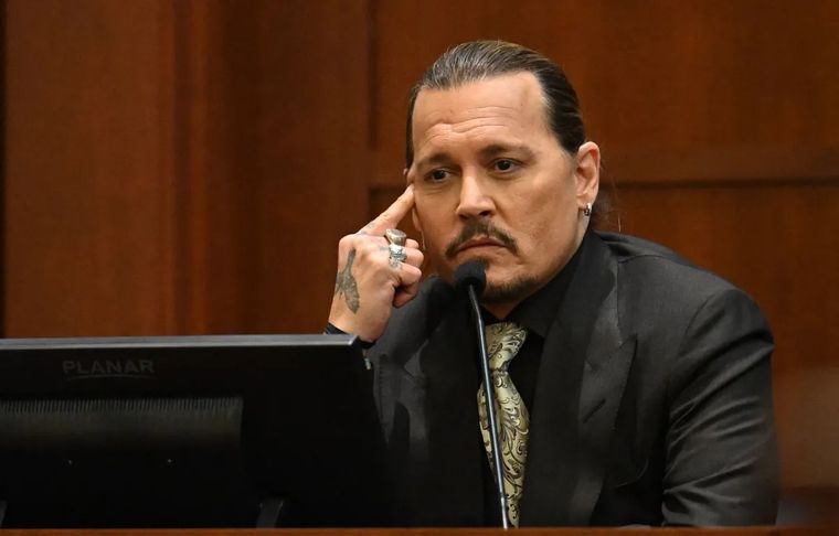 Johnny Depp, en un momento de su juicio con Amber Heard