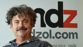 Juan Roby en los estudios de MDZ Foto: Rodrigo DAngelo / MDZ