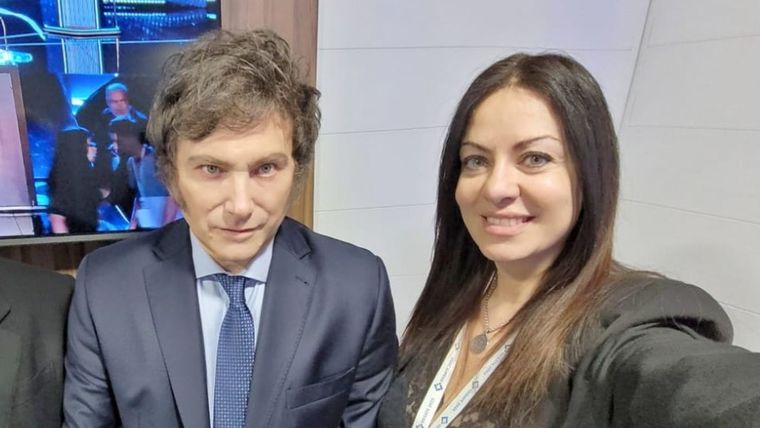 Javier Milei junto a la Ministra de Capital Humano, Sandra Pettovello. Javier Milei junto a la Ministra de Capital Humano, Sandra Pettovello.
