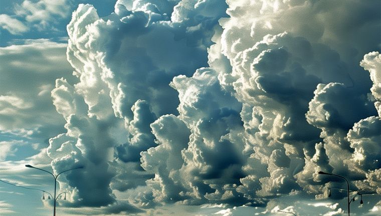 Mendoza tiene pronosticado otro día te tormentas Foto: Imagen generada con Midjourney