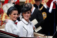 Letizia y Kate, en uno de sus encuentros. Foto: Revista Elle