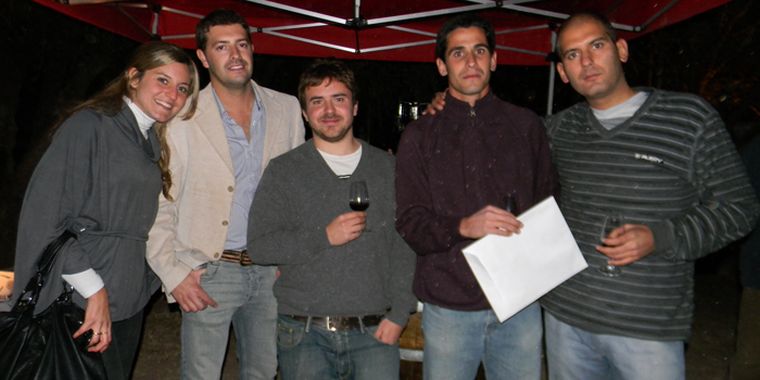 Julia Gallardo, Sergio Granollers, German Otamendi, Exequiel Olmedo y Ignacio Silva. Foto: Cecilia Cannizzo/Mediamza.com