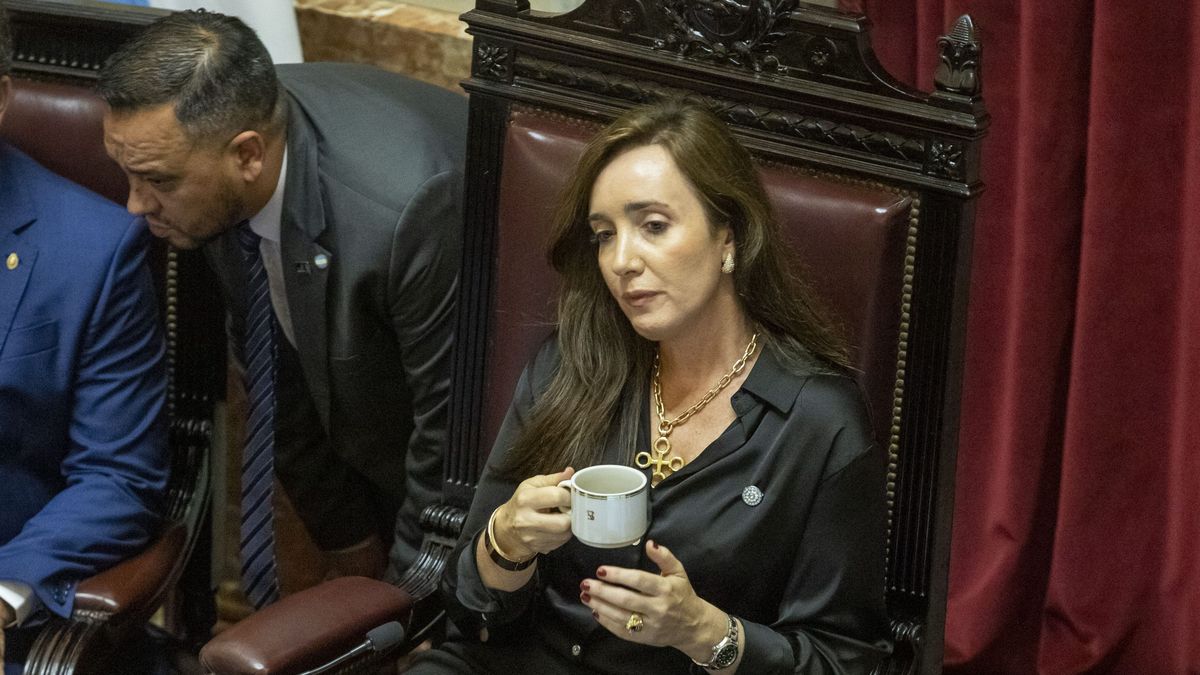 Velorio del Indio Solari: Victoria Villarruel tomó