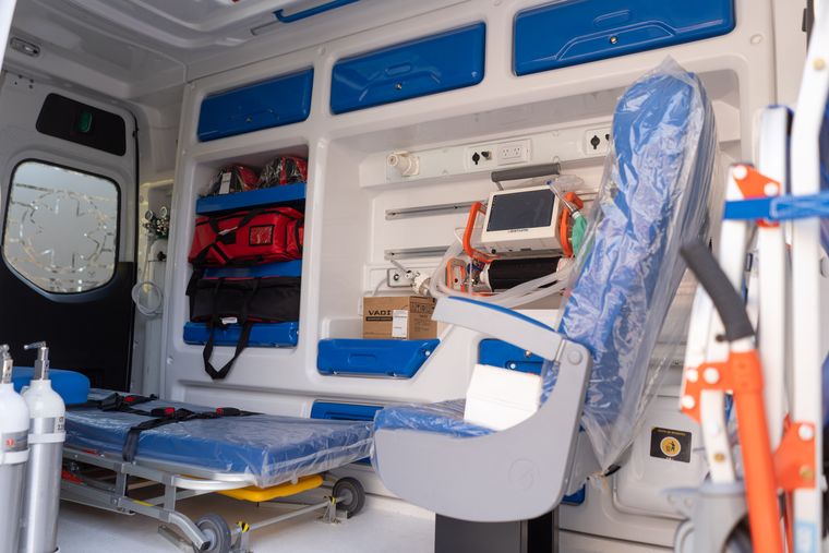 La ambulancia por dentro La ambulancia por dentro