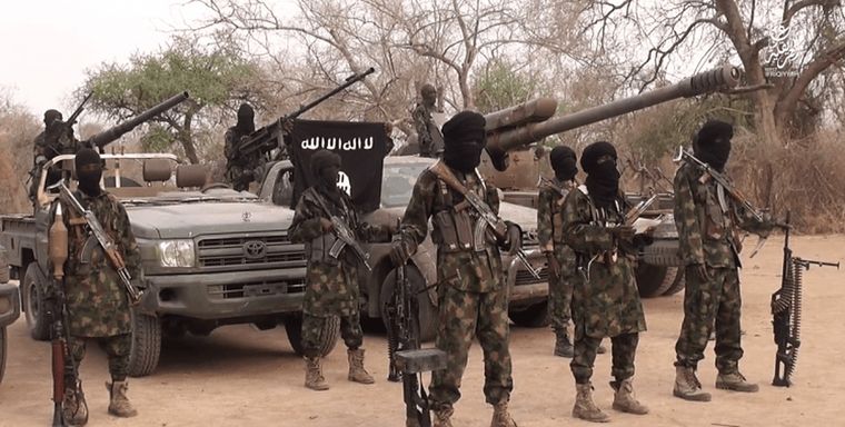 Terroristas Miembros de Boko Haram según una imagen que publica el periódico nigeriano PM News.