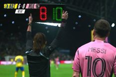 Messi jugó apenas 13 minutos. Foto: Captura