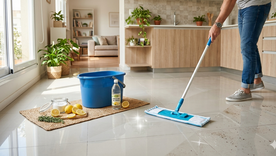 Deja los pisos relucientes. Fuente: IA Gemini. Deja los pisos relucientes. Fuente: IA Gemini.