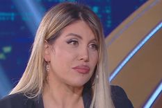 Wanda Nara, con los tapones de punta contra Mauro Icardi y la China Suárez Foto: Captura de video Telefe