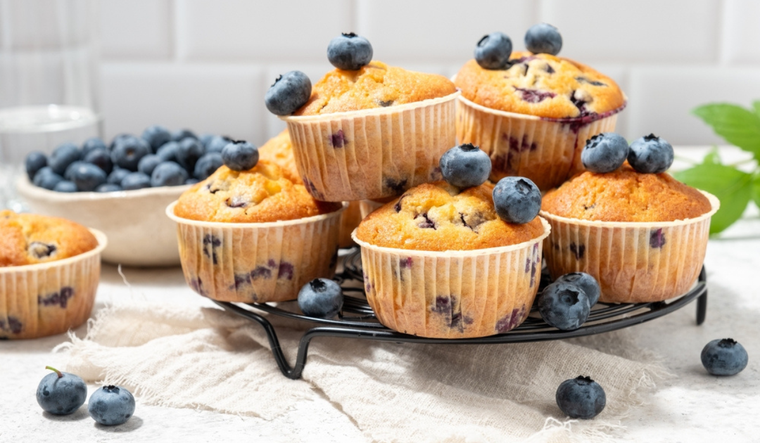 Receta fácil de muffins de arándanos: deliciosos y esponjosos Foto: Shutterstock