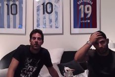 estaban en vivo: la reaccion de del potro en el gol de boca y el asombro del kun agüero