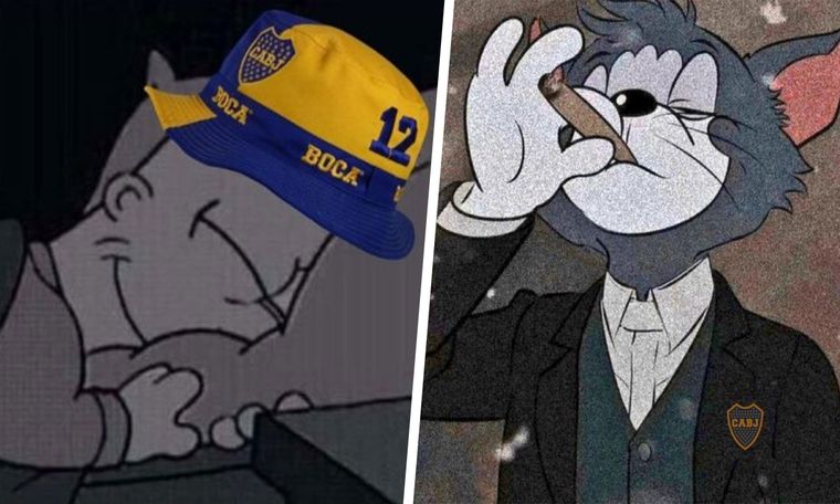 Los hinchas de Boca celebran el tercer triunfo consecutivo.