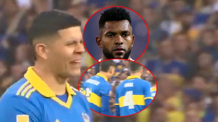 Boca-River: Rojo le pidió a Figal que vaya fuerte contra Borja.