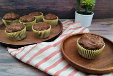 merienda nutritiva: ricos cupcakes  de chocolate saludables ¡sin huevo!