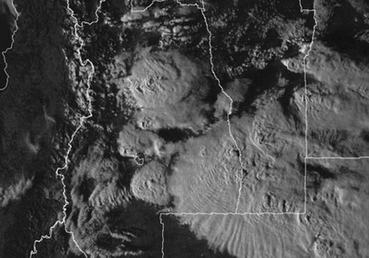 La imagen satelital muestra el estado crítico en esta zona de la provincia.