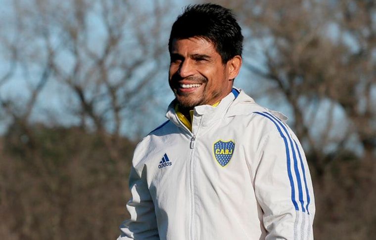 Villa volvió a entrenarse y el Negro está feliz.