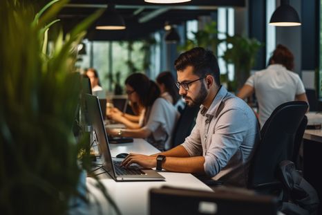 Pese a la crisis económicas, las empresas apuestan a retener el talento con aumentos y beneficios. Foto: Imagen generada con Midjourney