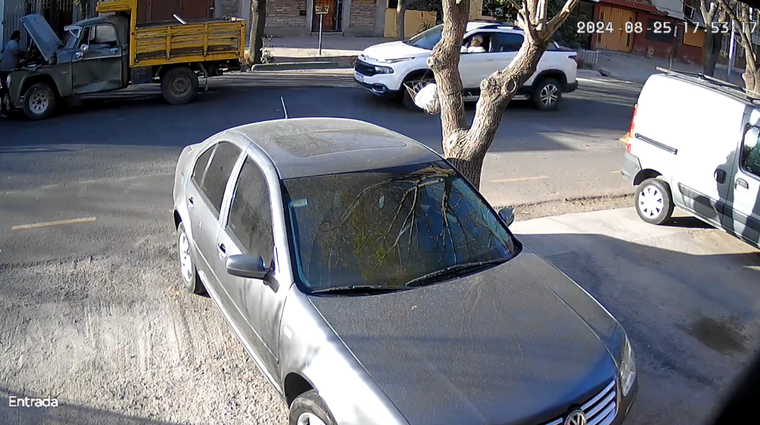 Instantes previos al accidente que terminó con la vida de Martín Traslaviña. Foto: captura de video.