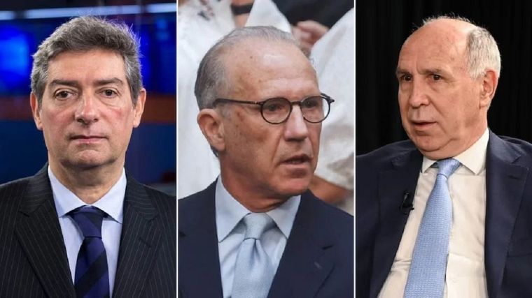 Horacio Rosatti, Carlos Rosenkrantz y Ricardo Lorenzetti, los tres miembros que actualmente integran la Corte Suprema. Foto: archivo