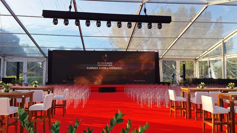 La ceremonia de la Guía Michelin se realiza por primera vez en Mendoza Foto: Gabriela Sánchez