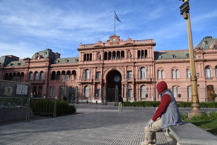 Desde la cuenta oficial de la Casa Rosada compartieron imágenes del estado de la Casa de Gobierno nacional Foto: Juan Ignacio Blanco/MDZ
