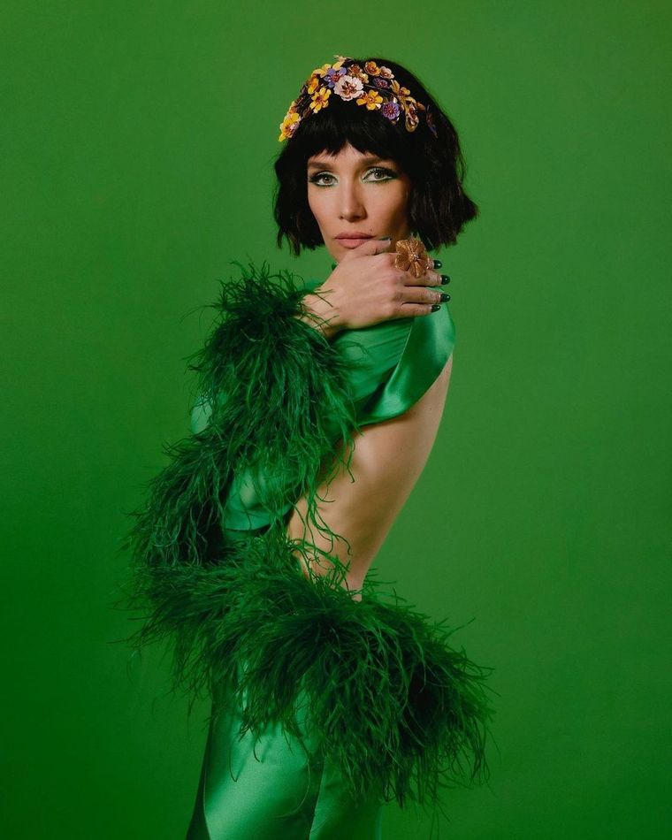 Natalia Oreiro le da el glamour definitivo a las plumas Foto: Instagram