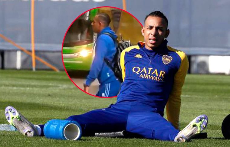 Sebastián Villa está en la concentración de Boca en el Hotel Intercontinental.