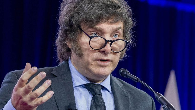 Milei habló sobre el Pacto de Mayo, elogió la labor de Sandra Pettovello y apuntó contra Eduardo Belliboni Foto: EFE