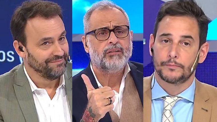 Adrián Pallares, Jorge Rial y Rodrigo Lussich