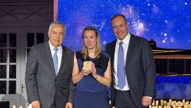 Alfredo Cornejo junto a Noelia Rinaudo y el CEO de Doña Paula, Mauricio Palacios