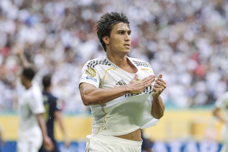 Gonzalo García metió un cabezazo estupendo para la ajustada victoria del Real Madrid frente a Juventus.&nbsp;