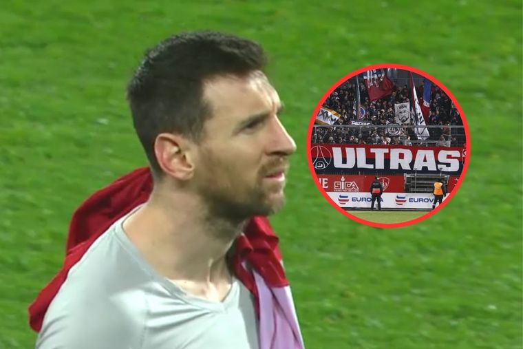 Messi y una reacción poco común con los ultras del PSG.