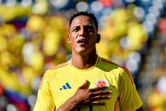Yerry Mina, con la de Colombia. Foto: @yerrymina