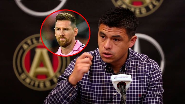 El entrenador de Atlanta United, Gonzalo Pineda, tras la goleada de su equipo ante Inter Miami, que no tuvo a Messi Foto: Atlantas Voice