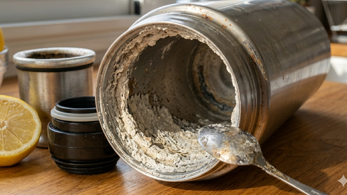 Adiós al sarro: el truco casero infalible para limpiar tu termo en minutos y sin químicos